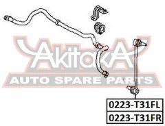 ���� ������������� ����� ���� Nissan X-Trail T31 ASVA 0223T31FR 0223T31FR ����