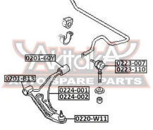 ����� �������� ������ Nissan Nissan : AD VAN/Wagon/Sunny Wagon Y10 ASVA 0224-001 0224001 ����