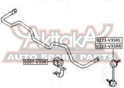 ���� ������������� ������ ����� Nissan Infiniti G35 V35Nissan Skyline V35 ASVA 0223-V35RL 0223V35RL ����