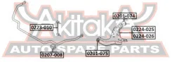 ����� �������� ������ Nissan Nissan Terrano III Pathfinder R50 1995-2003 ASVA 0224-025 0224025 ����