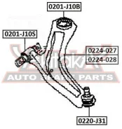 ����� �������� ������ Nissan Nissan Qashqai J10Enissan X-Trail T31 ASVA 0224-027 0224027 ����
