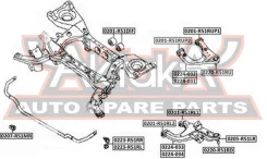����� ������ ����� ������� Nissan Pathfinder R51 ASVA 0224-032 0224032 ����