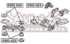 ������� ��������� ��������� ������� ������������� Honda Airwave GJ 2005- ASVA 0301-022 0301022 ����