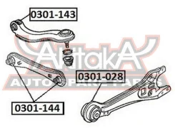 ����������� ������� ����������� ������ Honda Accord CB 1989-1993 ASVA 0301-028 0301028 ����