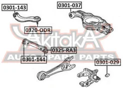 ����������� ������� ������ Honda MR-V YF 2003-2008 ASVA 0301-037 0301037 ����