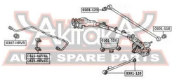����������� ���� ������ � ����� Honda CAPA GA 1998-2002 ASVA 0301-118 0301118 ����