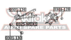 ����������� ������� ������ Honda Honda Odyssey/Shuttle RA6/RA7/RA8/RA9 1999-2003 ASVA 0301130 0301130 ����