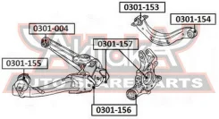 ����������� �������� ������ �������� ���������� ������� ��� ����/��� Honda/ Civic FD 2005- ASVA 0301153 0301153 ����