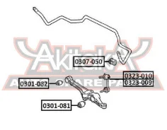 ������ ��������� ������������� D26 Honda Accord CF3/CF4/CF5/CL1/CL3 1998-2002 ASVA 0307-050 0307050 ����