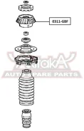 ����� ��������������� ������ ����� ����/��� Mobilio GB1/GB2 2001-2008 ASVA 0311GBF 0311GBF ����