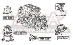������� ��������� ������ Honda Honda Accord CU# 2008-2012 ASVA 0312-CURR 0312CURR ����