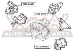 ������� ��������� ������ Honda LOGO GA3/GA5 1996-2001 ASVA 0312-GA3R 0312GA3R ����