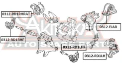 ������� ��������� ����� �������������� Honda Honda CR-V RD1/RD2 1997-2001 ASVA 0312-RD1LH 0312RD1LH ����