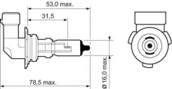 ����� HB4 12V 51W P22d Chrysler Vision 3.5 TSi 09.1993 - 12.1997 Valeo PHC 032015 032015 ����