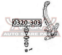 ����� ������� ������ Honda Honda : Accord 1993-1998 CC/CE/CF ASVA 0320-303 0320303 ����