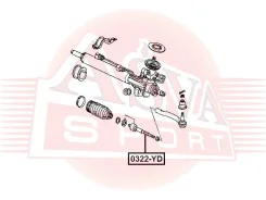 ���� ������� Honda Acura MDX YD2 2007-2013 ASVA 0322-YD 0322YD ����