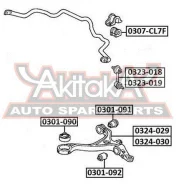 ���� ������������� �������� ����� Honda Honda : Accord 2003-Honda Accord CL7/CL8/CL9 2003- ASVA 0323-018 0323018 ����