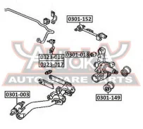 ���� ������������� ������ ����� Honda Civic EN 2001-2005 ASVA 0323-017 0323017 ����