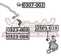 ���� ������������� ������ ����� Honda CR-V RD 2001-2006 ASVA 0323-004 0323004 ����