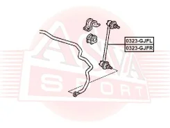 ���� ������������� �������� ������ Honda Airwave GJ1/GJ2 2005-2010 ASVA 0323-GJFR 0323GJFR ����
