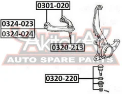 ����� ������� ����� Honda Honda : CR-V 1996-2002 RD1/RD2 ASVA 0324-024 0324024 ����