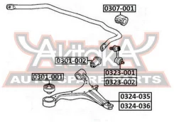 ����� �������� ������ ����� Honda Honda : Civic 2001- ASVA 0324-036 0324036 ����