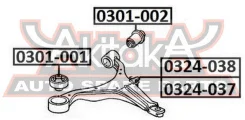 ����� �������� ������ ������ Honda Honda : CR-V RD4/RD5/RD6/RD7 2001-2006 ASVA 0324-037 0324037 ����