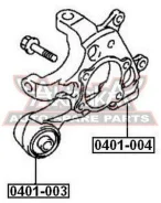 ����������� ������ ����� Mitsubishi Pajero III/Montero V75W 2000-2006 ASVA 0401-003 0401003 ����