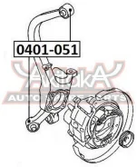 ����������� ������ ����� Mitsubishi Galant EA#A 1996-2004 ASVA 0401-051 0401051 ����