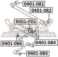 ����������� ������ ���������� ���� ������ Mitsubishi Pajero IO H6#W/H7#W 1998-2007 ASVA 0401-081 0401081 ����