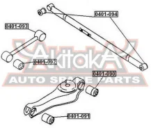 ����������� ������ �������� Mitsubishi Delica PD4W/PD6W/PD8W 1994-2004 ASVA 0401-092 0401092 ����
