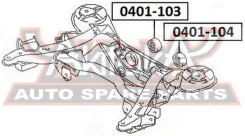 ����������� ��������� ������� ������������� ������ Mitsubishi Pajero V6#W/V7#W 1999-2006 ASVA 0401-103 0401103 ����