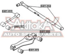 ����������� ������ �������� Mitsubishi Delica PD4W/PD6W/PD8W 1994-2004 ASVA 0401-091 0401091 ����