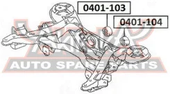 ����������� ��������� ������� ������������� ����� Mitsubishi Pajero V6#W/V7#W 1999-2006 ASVA 0401-104 0401104 ����