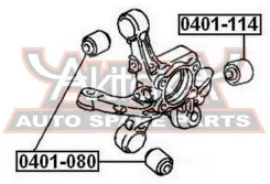 ����������� ������ ����� Mitsubishi Galant DJ1A/DJ3A/DJ5A 2006- ASVA 0401-114 0401114 ����