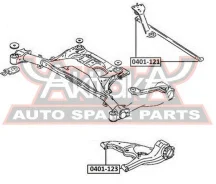 ����������� ������� ������� ������ Mitsubishi Mitsubishi Chariot/Space Wagon Grandis N84W/N94W 1997-2003 ASVA 0401-123 0401123 ����
