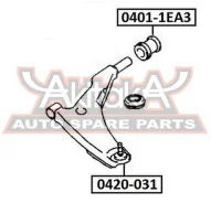 ����������� ������ ��������� ������ Mitsubishi Mitsubishi Galant EA3A/EA8A USA 1996-2003 ASVA 0401-1EA3 04011EA3 ����