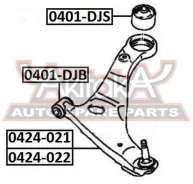 ����������� ��������� ������ �������� Mitsubishi Galant DJ#A 2003- ASVA 0401-DJS 0401DJS ����
