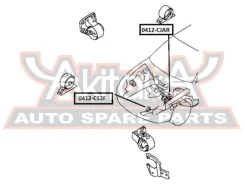 ������� ��������� �������� Mitsubishi Lancer CS 2000-2009 ASVA 0412CS3F 0412CS3F ����