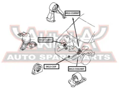 ������� ��������� ������ MT Mitsubishi Lancer ASVA 0412-CS3RMT 0412CS3RMT ����