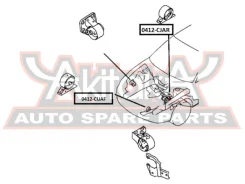 ������� ��������� �������� AT Mitsubishi Mitsubishi Airtrek CU# 2001-2005 ASVA 0412-CUAF 0412CUAF ����