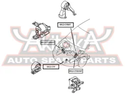 ������� ��������� �������� at/mt Mitsubishi Lancer CY 2007- ASVA 0412CYF 0412CYF ����