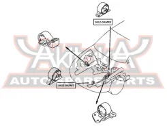 ������� ��������� �������� MT Mitsubishi Carisma DA 1995-2003 ASVA 0412-Dafmt 0412DAFMT ����