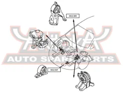 ������� ��������� ������ Mitsubishi Mitsubishi Galant DJ1A/DJ3A/DJ5A 2006-2012 ASVA 0412-DJR 0412DJR ����