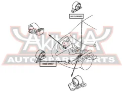 ������� ��������� ������ MT Mitsubishi Mitsubishi Carisma DA 1995-2003 ASVA 0412-Damrr 0412DAMRR ����