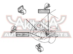 ������� ��������� ������ AT Mitsubishi Mitsubishi Carisma DA 1995-2003 ASVA 0412-Darat 0412DARAT ����