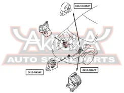 ������� ��������� ������ AT Mitsubishi Chariot/Space Wagon Grandis N33W/N43W 1992-2000 ASVA 0412-N43RAT 0412N43RAT ����