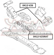 ������� ��������� ������ Mitsubishi Pajero ASVA 0412-V26 0412V26 ����