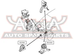 ����������� ����� ������� ��������� Mitsubishi Mitsubishi Lancer CS 2000-2009 ASVA 0413-CS3LH 0413CS3LH ����