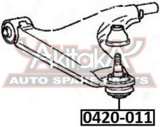 ����� ������� ��������� ������� ������ Mitsubishi Carisma DA 1995-2006 ASVA 0420-011 0420011 ����